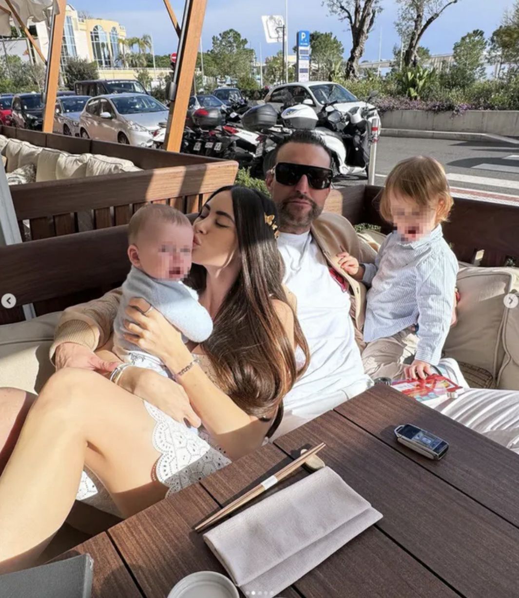 Philipp Plein i Lucia Bartoli z dziećmi