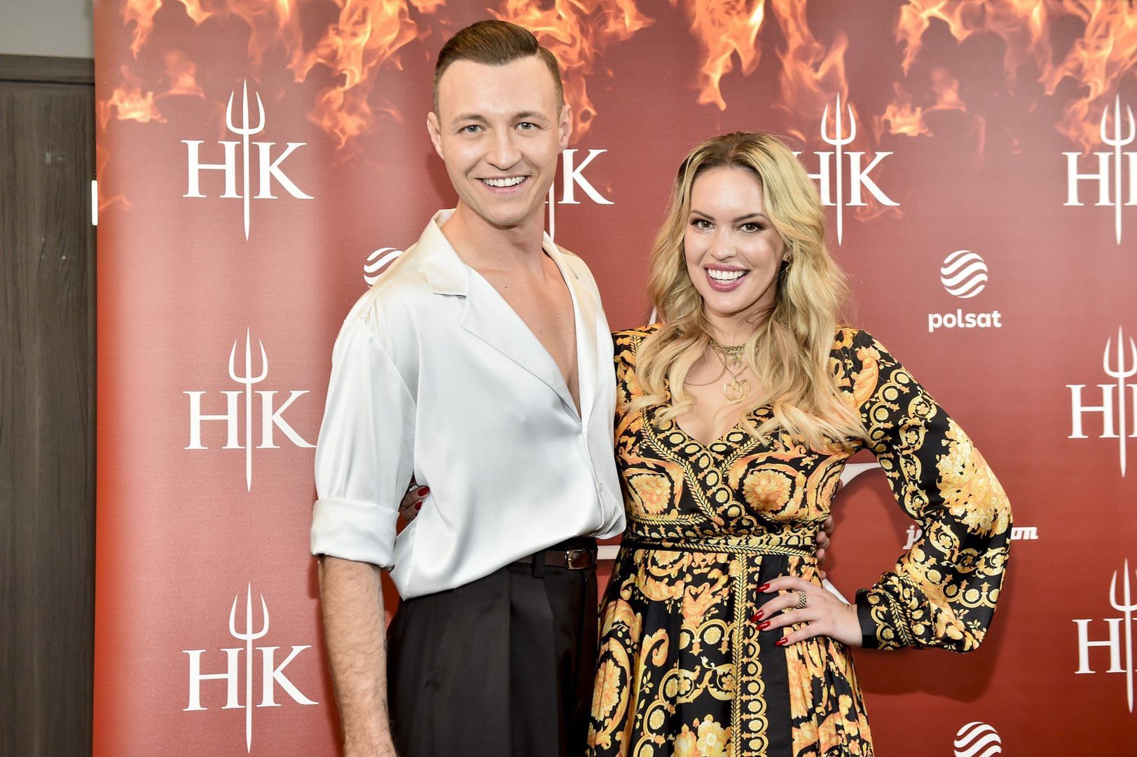 Na zdjęciu Kamil Krupicz i Julia Oleś w finale programu &#34;Hell&#39;s Kitchen - Piekielna Kuchnia 7&#34;. Rok 2022.