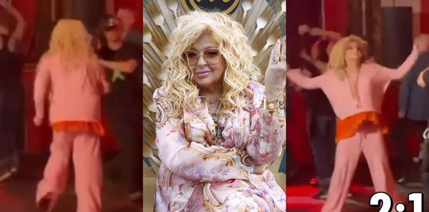 Magda Gessler odpięła wrotki i wyginała się na parkiecie niczym rasowa kocica. Czy to już czas na "Taniec z Gwiazdami"? (WIDEO)