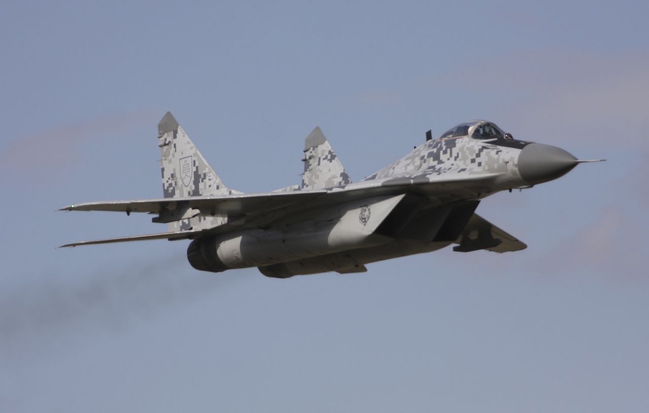 Myśliwce MiG-29 wyruszyły z bazy Sliač na Słowacji. Za ich sterami ukraińscy piloci