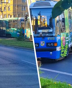 Fatalny wypadek we Wrocławiu. Wagon tramwajowy wyleciał na jezdnię