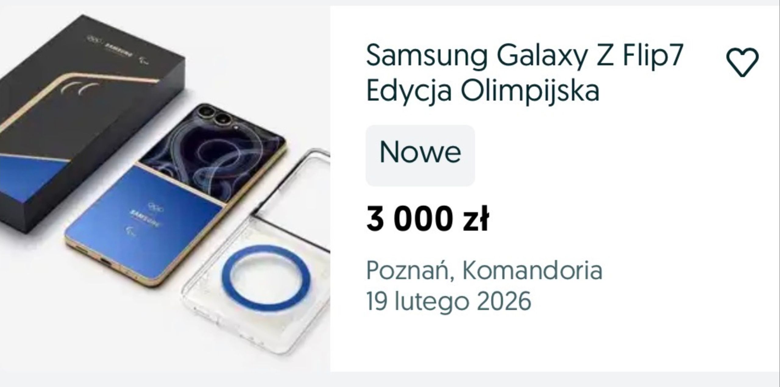 Limitowany telefon wręczany olimpijczykom na OLX