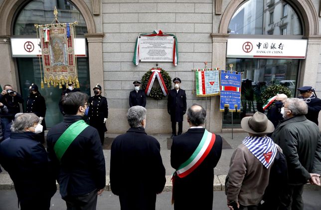 Obchody 16. Międzynarodowego Dnia Pamięci o Ofiarach Holocaustu. Mediolan, Włochy