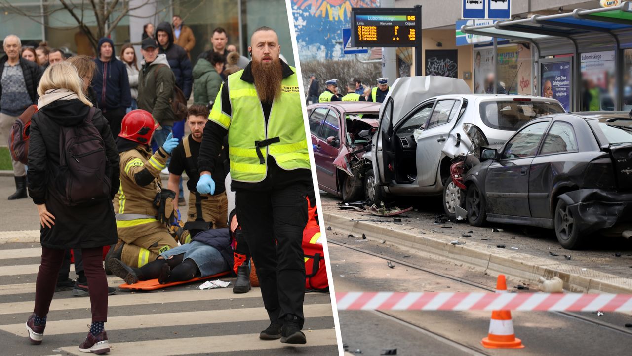 Wypadek w Szczecinie. Dramatyczna relacja świadka. "Ludzie wylatywali w powietrze"