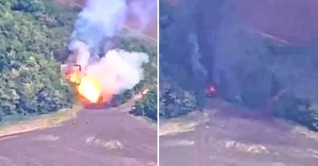 Kule ognia i kłęby czarnego dymu. HIMARS-y wróciły na front