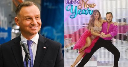 Andrzej Duda udostępnił MEM ze swoim udziałem z okazji Nowego Roku. Udana próba pokazania dystansu? (FOTO)