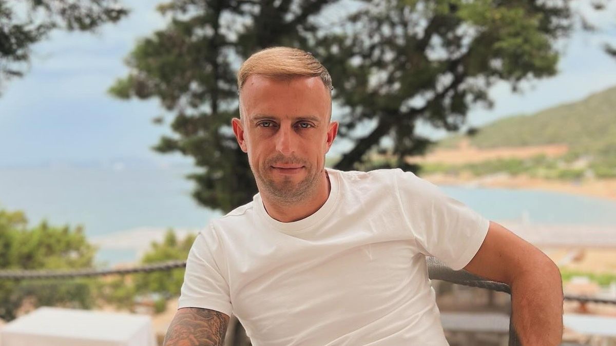 Kamil Grosicki w czasie wypoczynku na Sardynii