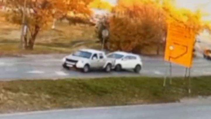 Całą sytuację nagrały kamery miejskiego monitoringu