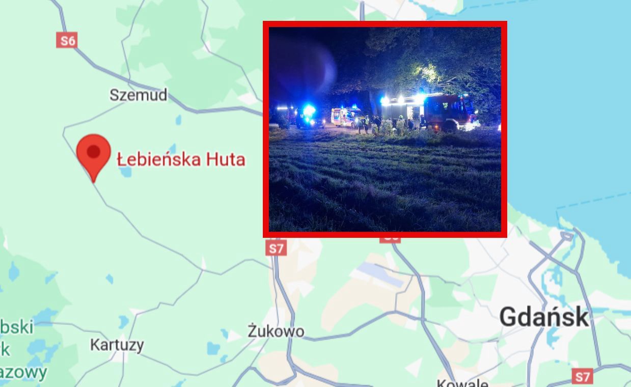 Wypadek na Pomorzu. Samochód potrącił czterech nastolatków