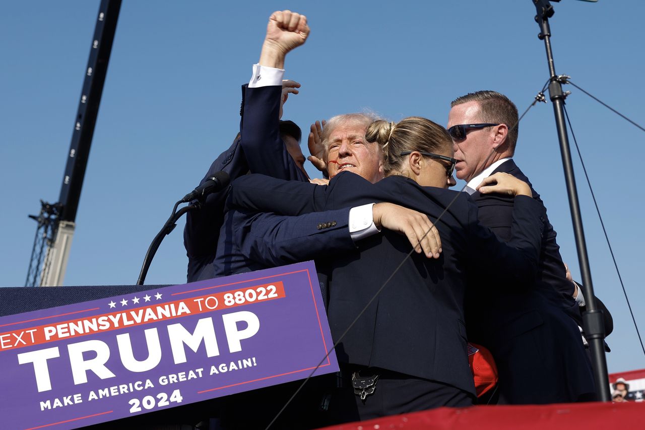 Donald Trump was shot during an election rally.