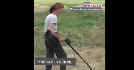 Odważna Ukrainka została saperem-amatorem, aby ratować swoją krowę