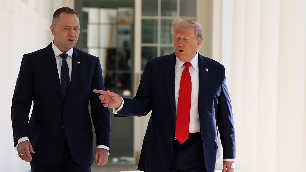 Prezydent RP Karol Nawrocki i prezydent USA Donald Trump