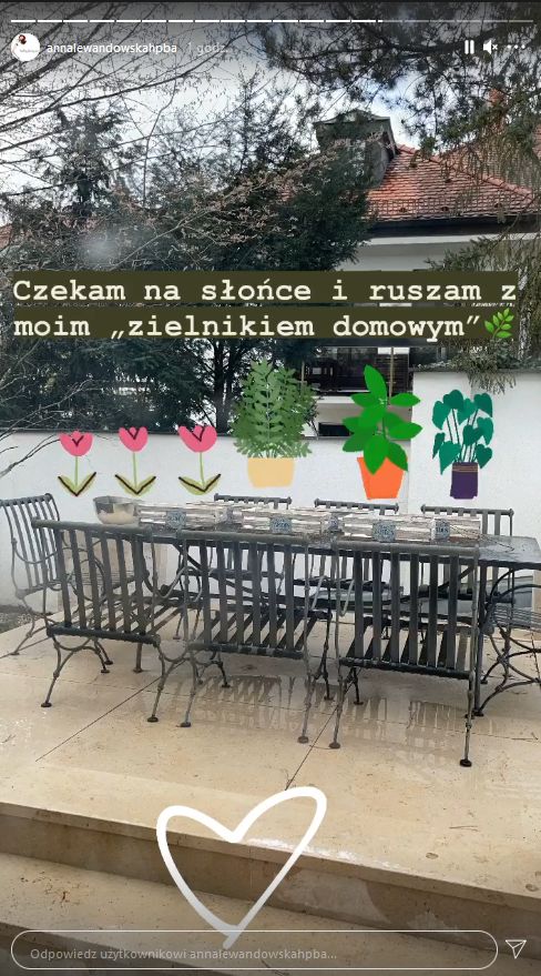 Anna Lewandowska pokazuje taras i zapowiada, że zaczyna uprawiać zioła