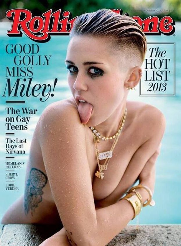 PÓŁNAGA Miley na okładce "Rolling Stone"!