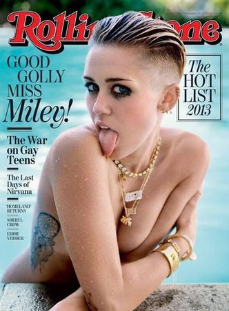 PÓŁNAGA Miley na okładce "Rolling Stone"!