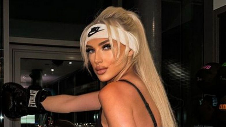 Caroline Derpienski pokazała jak ćwiczy na siłowni