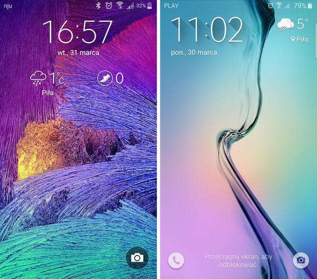 Galaxy Note 4 i Galaxy S6 - ekran blokady