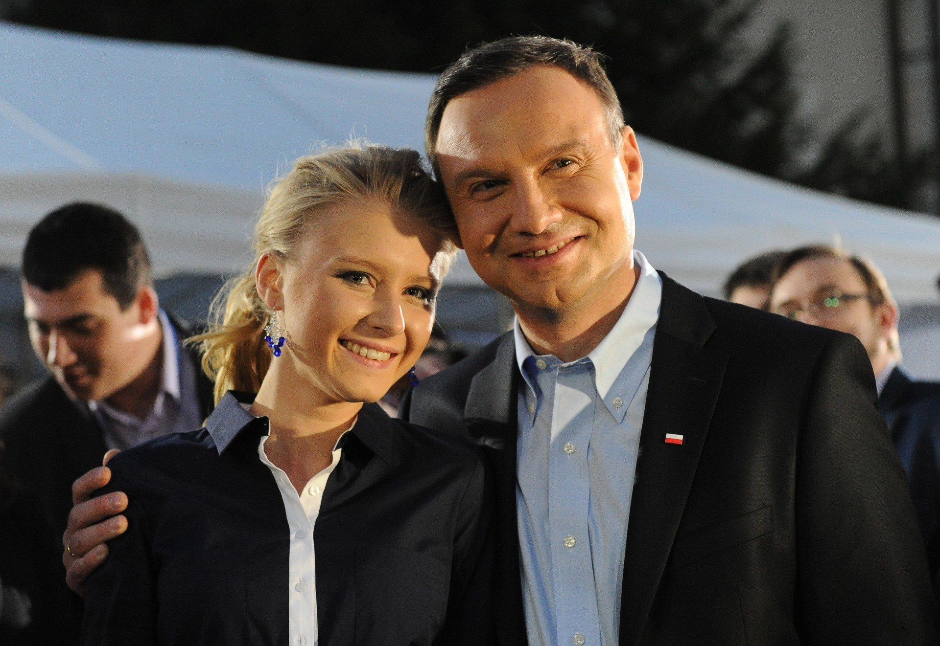 Agata Duda z tatą. Łączy ich szczególna więź.
