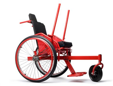 Nowoczesny wózek inwalidzki niczym czerwone Ferrari