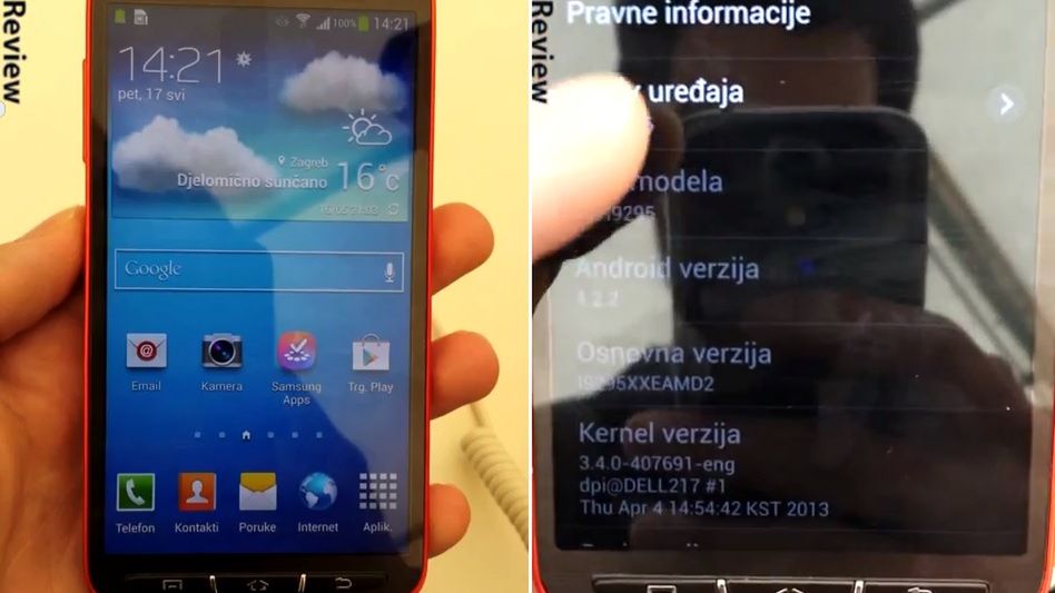 Samsung Galaxy S4 Active uchwycony na wideo. Znamy też część jego specyfikacji 1