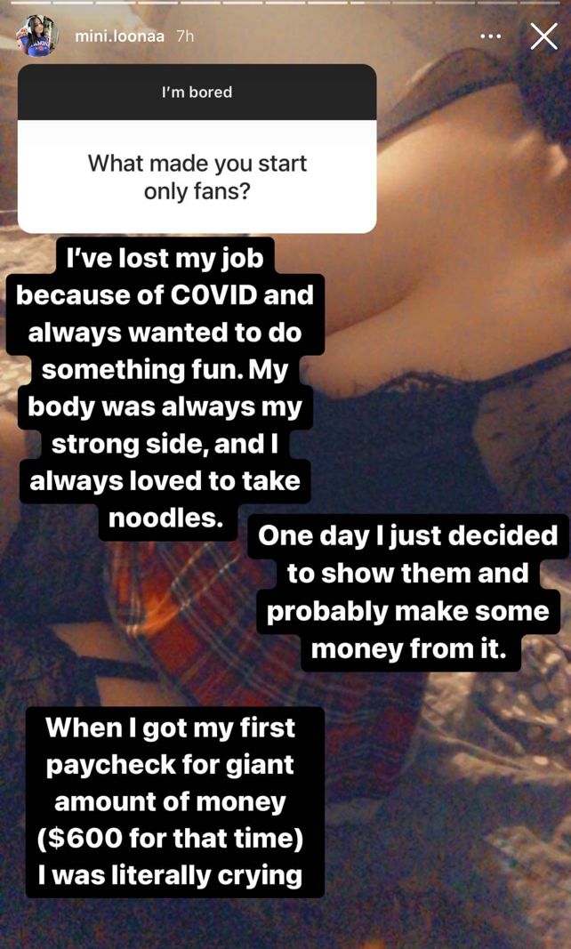 Mini Loona, Stories z jej Instagrama