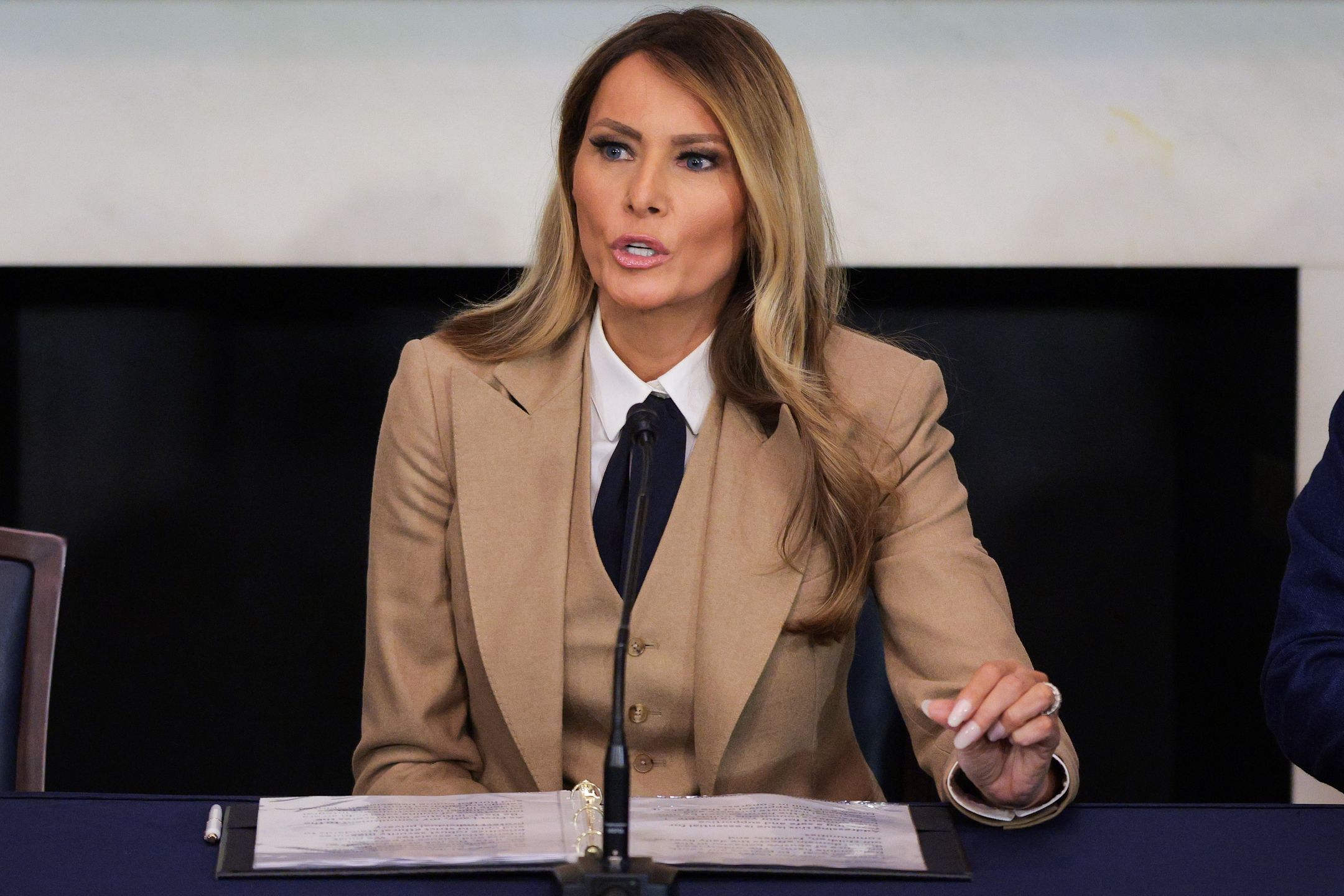 Melania Trump na spotkaniu w Waszyngtonie