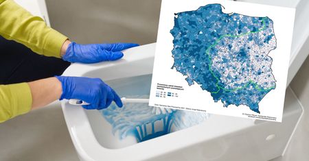 2,3 mln Polaków nie ma łazienki. Mapa pokazuje, gdzie jest największy problem
