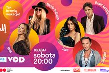 Plakat promujący trasę "Lato z Radiem i Telewizją Polską"
