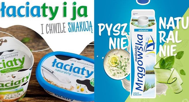 Mlekpol promuje marki Maślanka Mrągowska i Łaciate