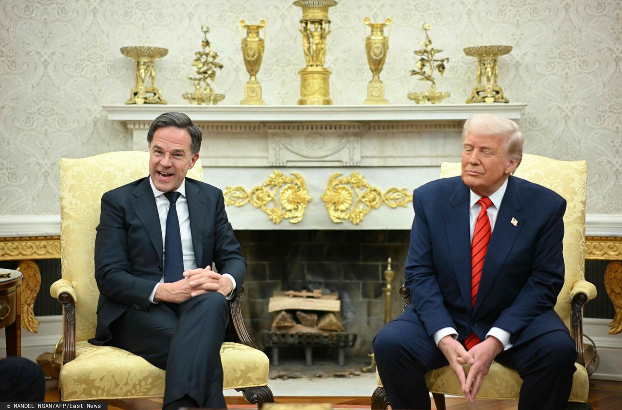 Mark Rutte i Donald Trump