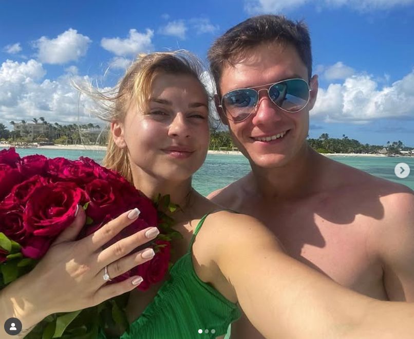 Kamil Majchrzak z żoną