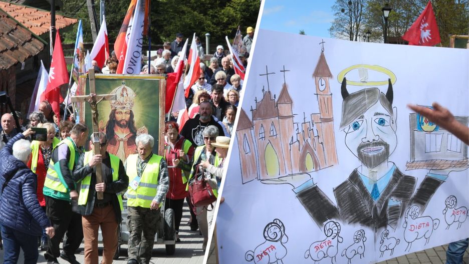 Protest w Gietrzwałdzie