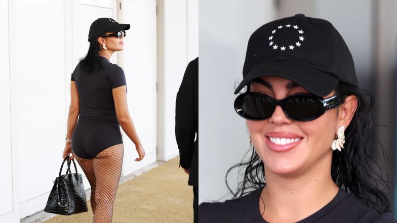 Georgina Rodriguez na lotnisku w wenecji