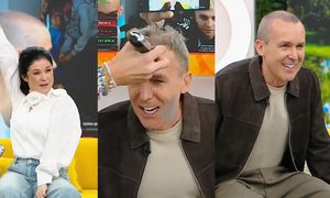 Maciej Kurzajewski OGOLIŁ GŁOWĘ na wizji. Kasia zachwycała się fryzurą męża: "Jak ci do twarzy!"