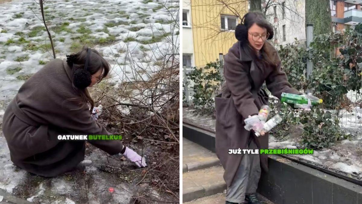 Wiosenne "przebiśniegi" z butelek