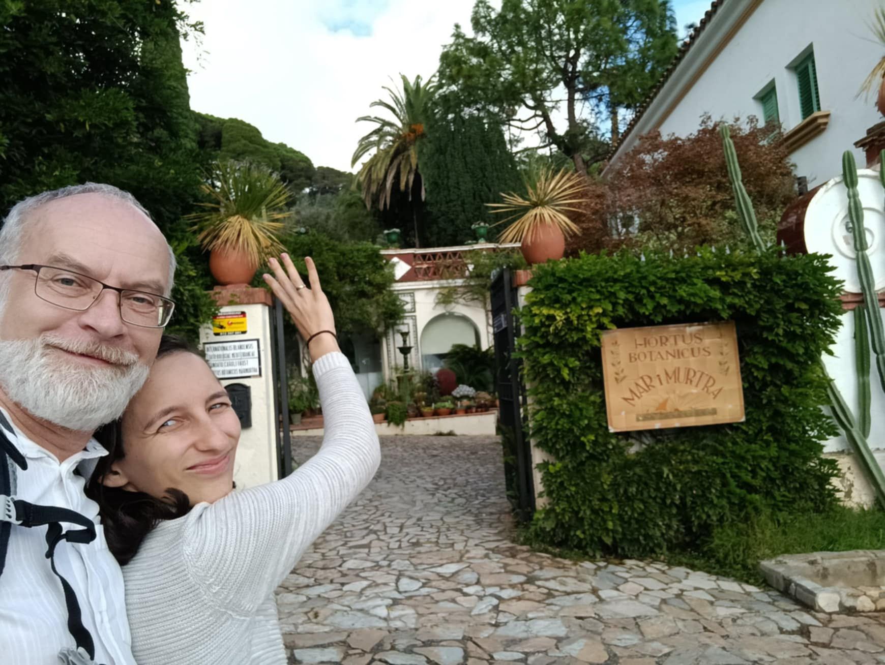 Z żoną Agnieszką w podróży – ogród botaniczny w Blanes (Hiszpani