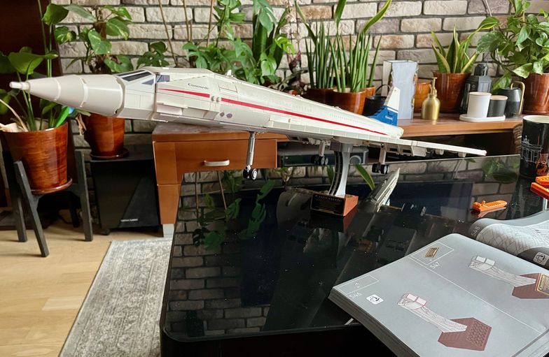 Concorde z klocków LEGO