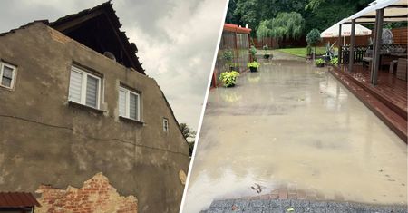 Zerwane dachy, ulice jak rzeki. Ponad 1,1 tys. akcji strażaków