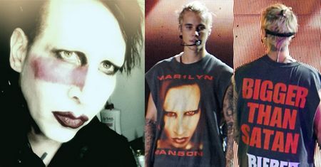 Manson jest wściekły na Biebera i nazywa go "wielkim gó*nem"! "Przystopuj, synu. Jesteś przy mnie cieniasem"