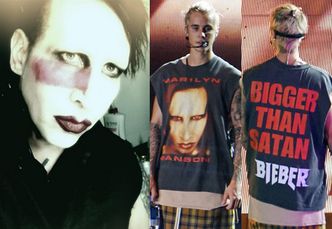 Manson jest wściekły na Biebera i nazywa go "wielkim gó*nem"! "Przystopuj, synu. Jesteś przy mnie cieniasem"