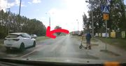 Wszedł na pasy z hulajnogą. Kierowcy nawet się nie zatrzymali