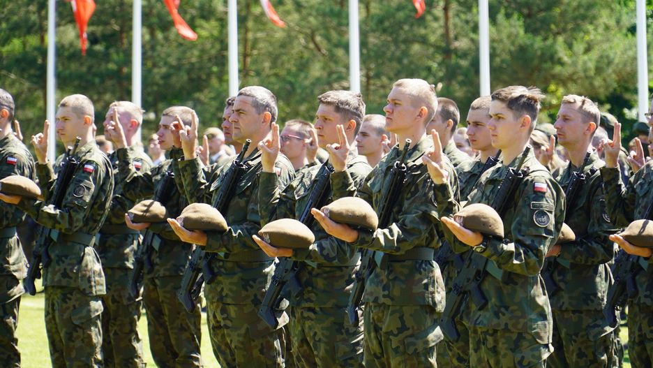 Przysięga żołnierzy 8 Kujawsko-Pomorskiej Brygady Obrony Terytorialnej