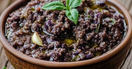 Zrobiłam czarne pesto. Wszyscy zachwycili się smakiem i kolorem
