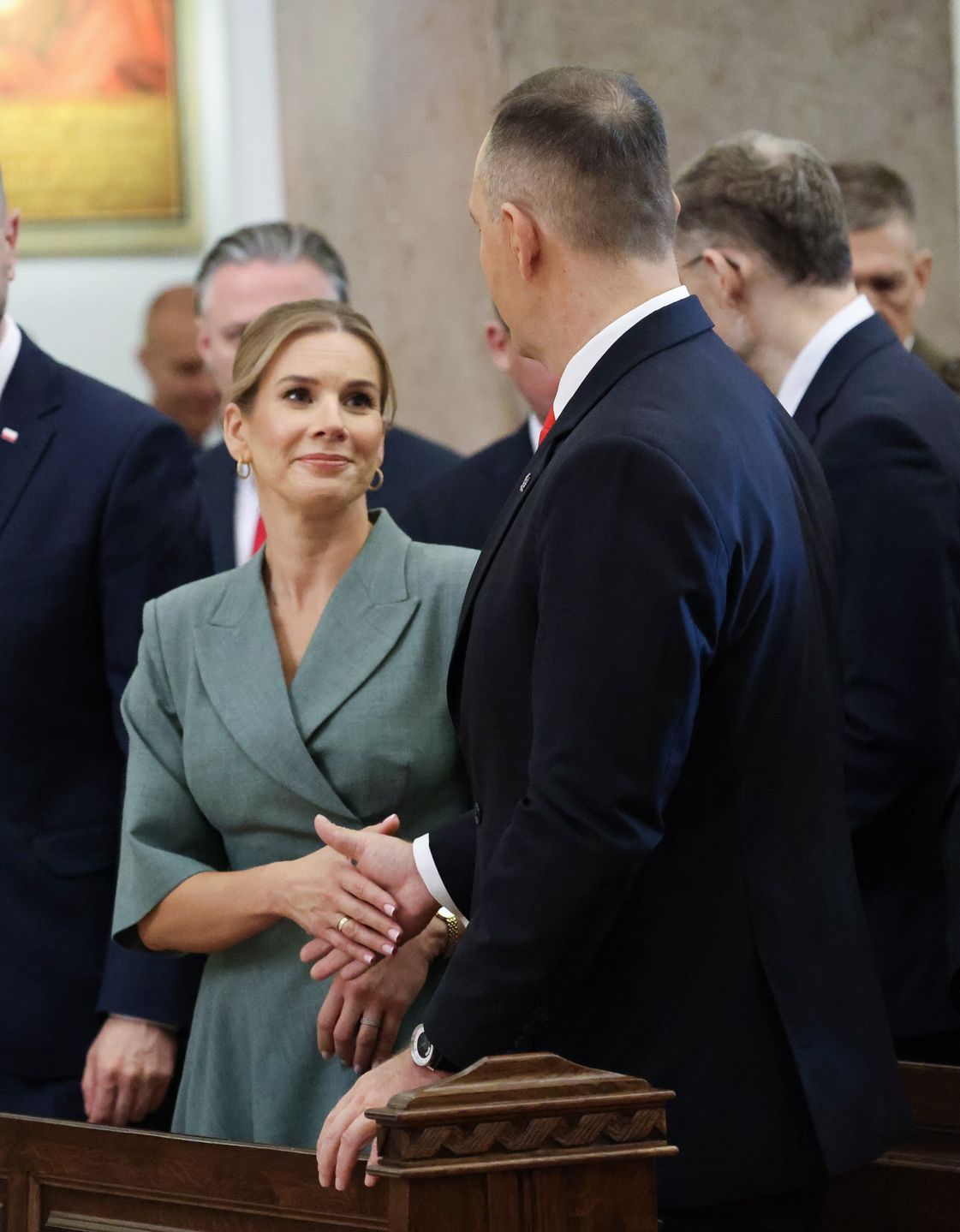 Karol i Marta Nawroccy na obchodach Święta Wojska Polskiego