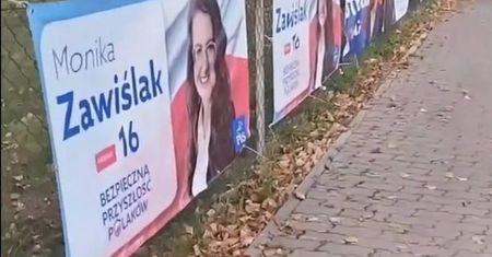Ksiądz niezadowolony z banerów PiS-u. "Mamy teraz problem"