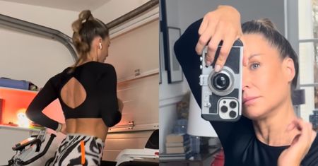 Małgorzata Rozenek zasuwa na bieżni w skąpych legginsach. Internauci pieją z zachwytu: "PETARDA" (WIDEO)