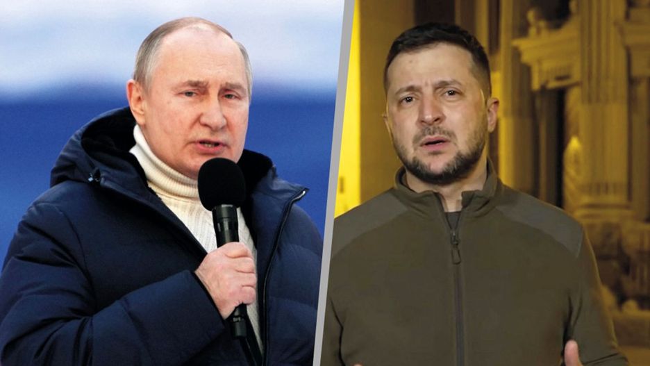 Władimir Putin i Wołodymyr Zełenski