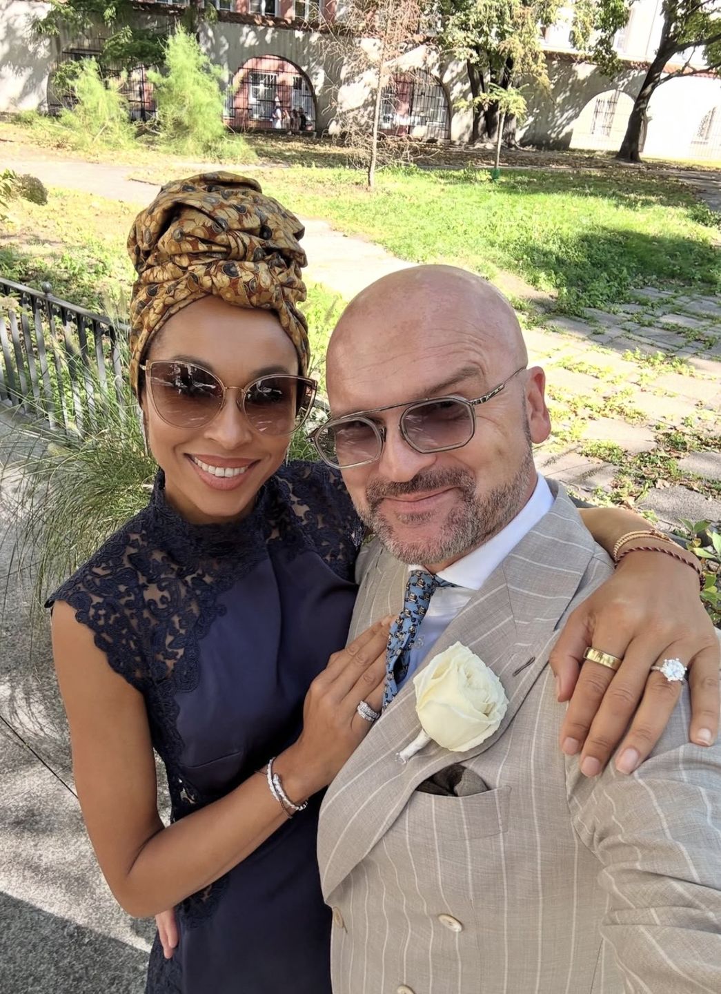 Omenaa Mensah i Rafał Brzoska 