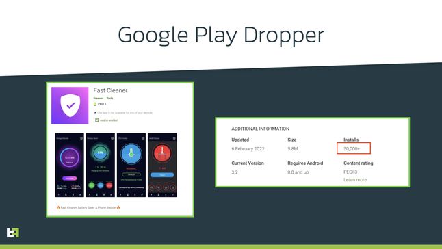Szkodliwa aplikacja Fast Cleaner w Google Play