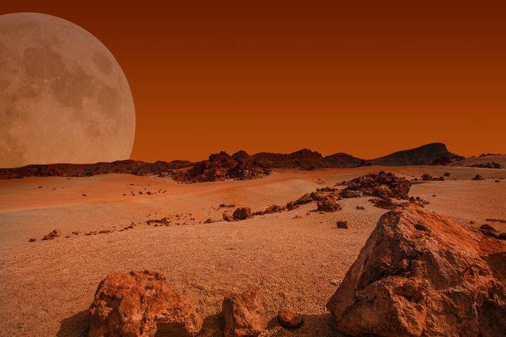 Mars jest czwartą planetą w Układzie Słonecznym